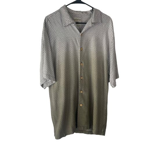 Original Island Sport Vintage 90s Men's Size Large Ombre Brown Button Up - Picture 1 of 7
